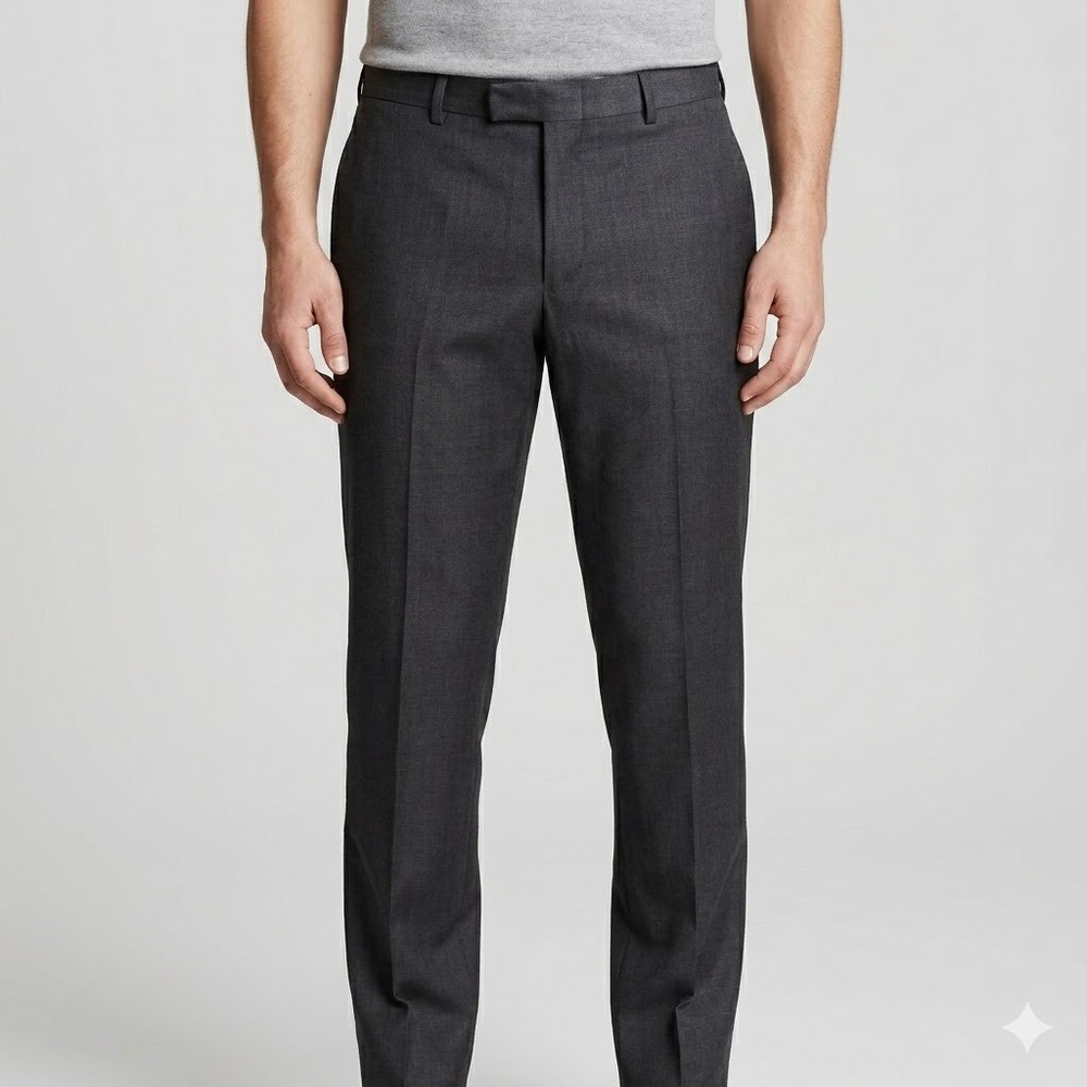 Emporio Armani Gray Wool Blend Dress Pants Made in Italy Size 56‎ (36x31)